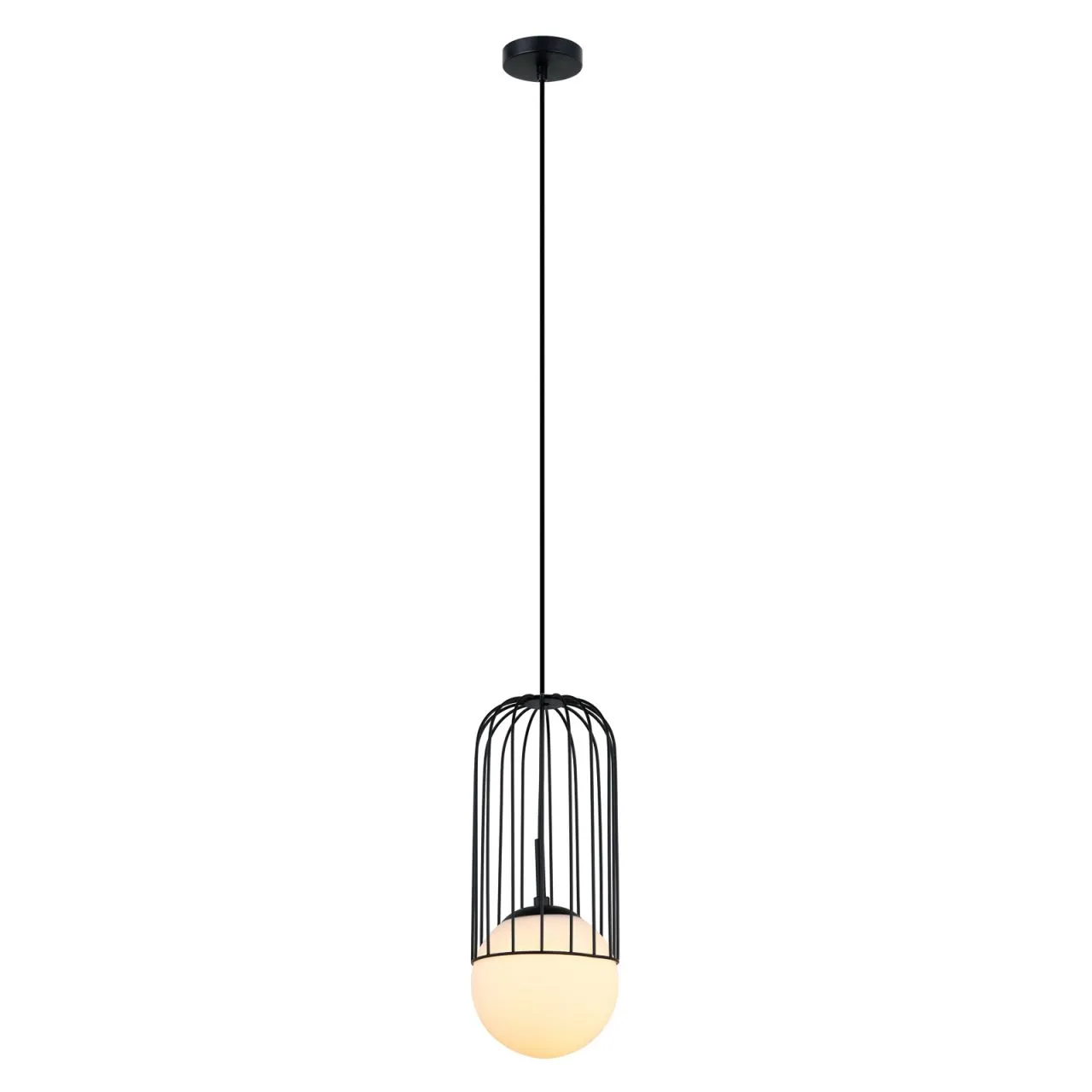 Matty, nowoczesna lampa wisząca, czarna, E27, MDM-3939/1 BK